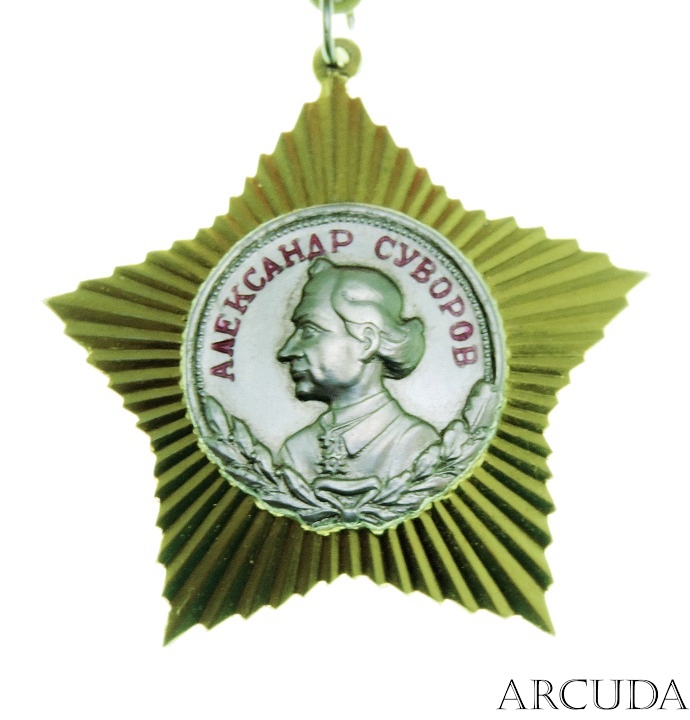 Орден «Александра Суворова» 2-й степени на колодке (муляж)